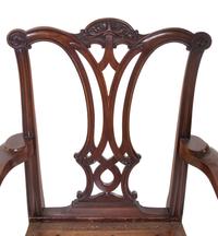 A Pair of George III Style Mahogany Armchairs