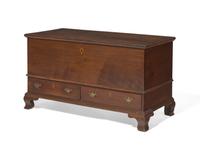 A Chippendale walnut blanket chest, probably Pennsylvania, late 18th century