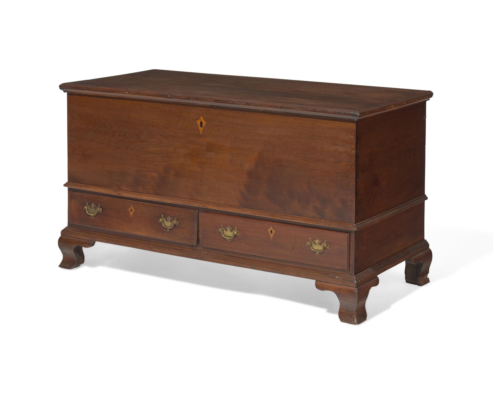 A Chippendale walnut blanket chest, probably Pennsylvania, late 18th century