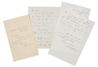 [AMERICAN AUTHORS]. A group of 3 manuscripts by American authors.