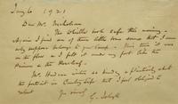 [Gardening] Jekyll, Gertrude. Group of Three Autograph Letters, signed, to artist William Nicholson