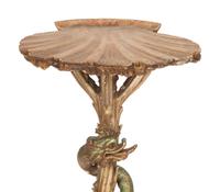 A Venetian Style Carved 'Grotto' Side Table