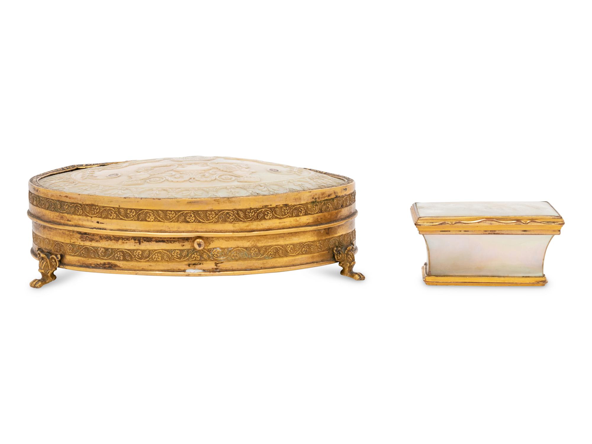 A Palais Royale Necessaire and Snuff Box