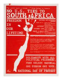 [SOUTH AFRICA]. A group of 3 Anti-Apartheid posters, comprising: