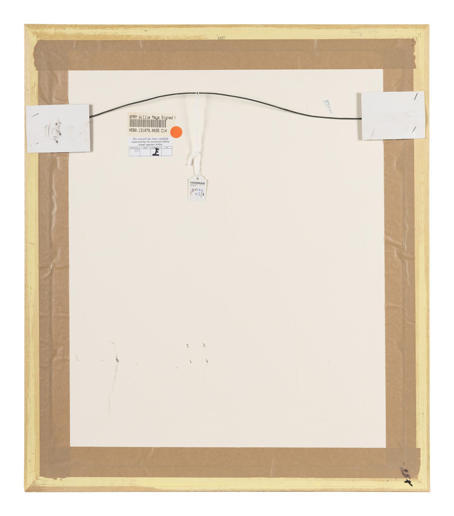 A Group of Willie Mays 1954 World Series "The Catch" Signed Autograph Displays (Beckett Authentication Services Letter),