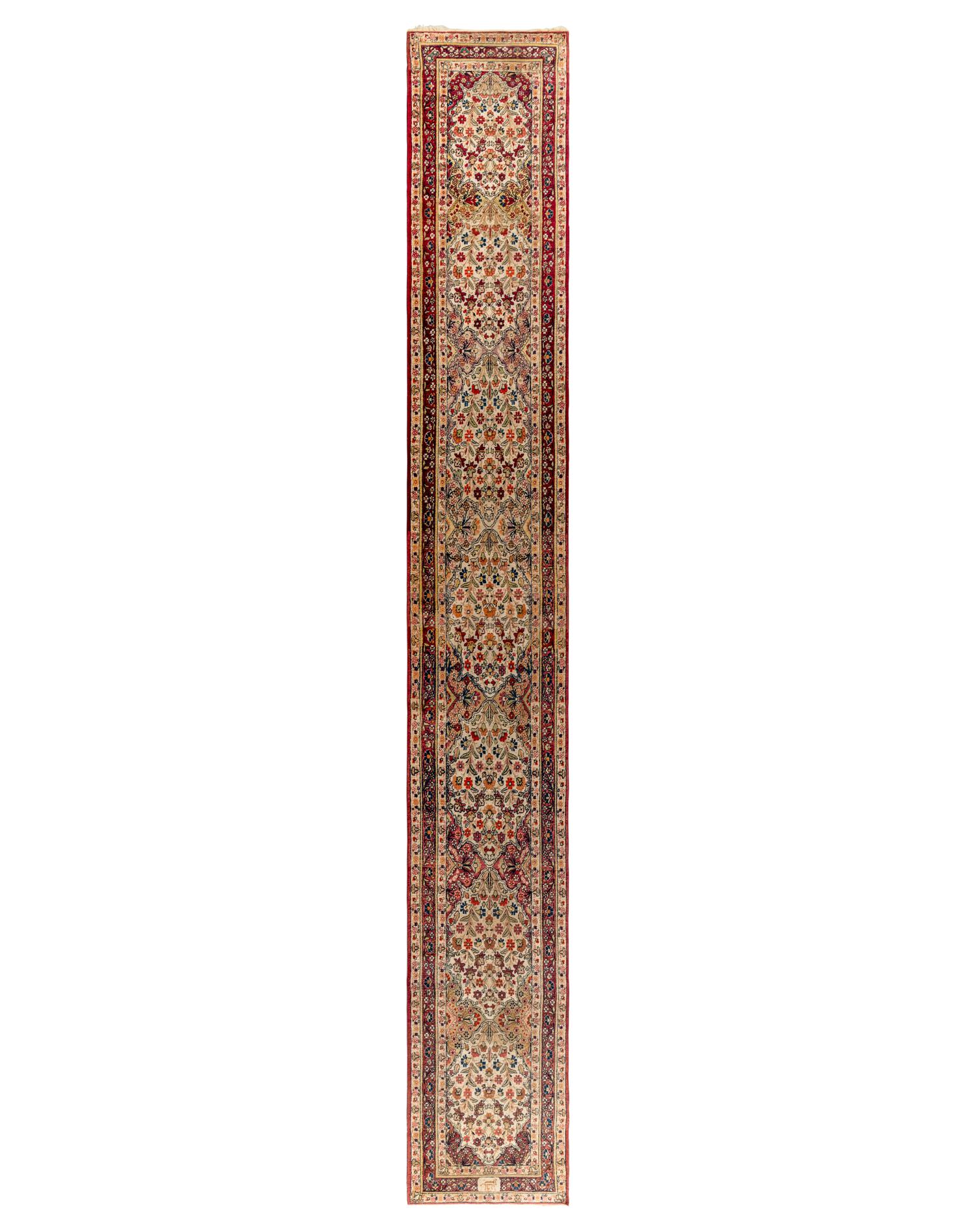A Lavar Kirman Wool Runner