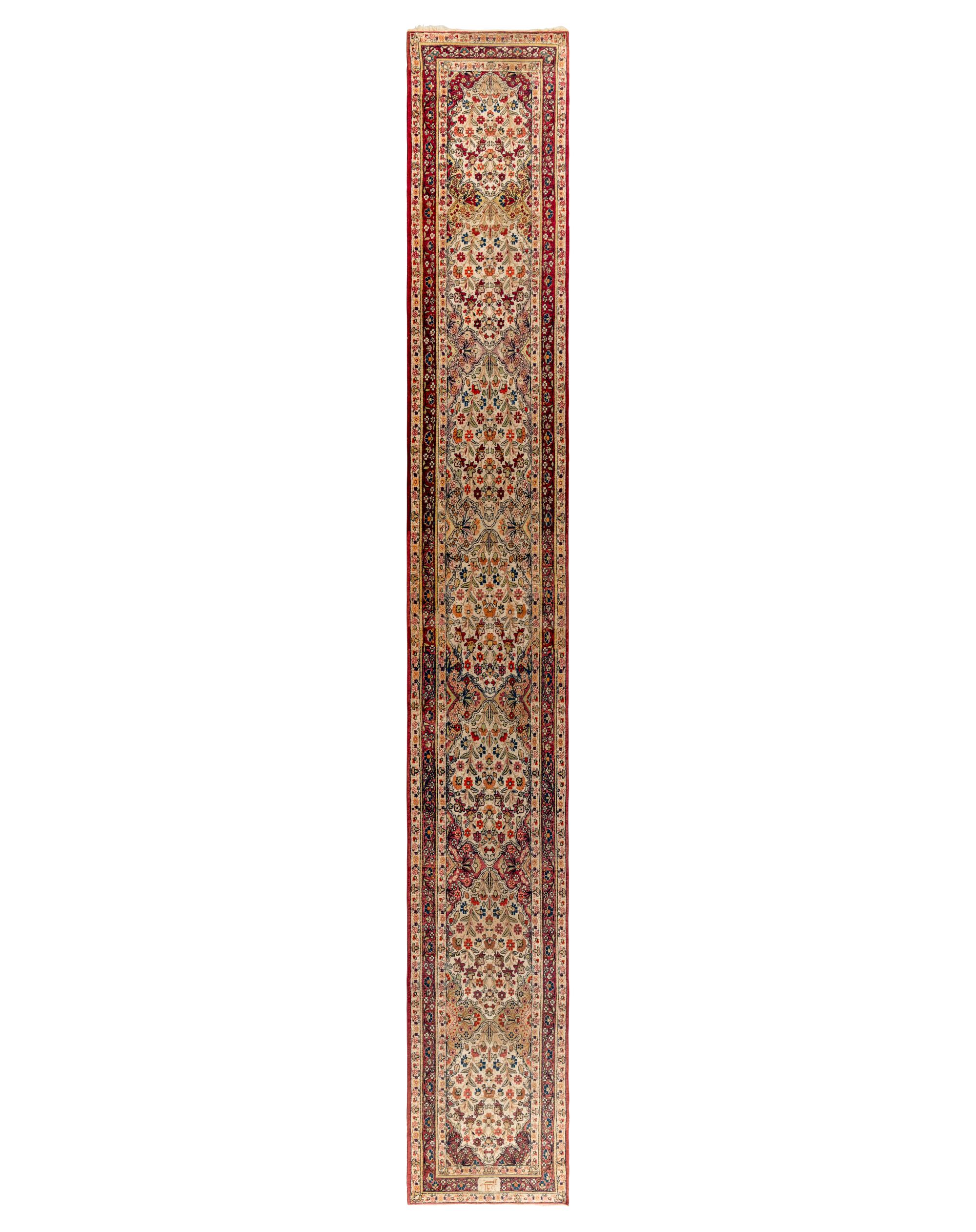 A Lavar Kirman Wool Runner