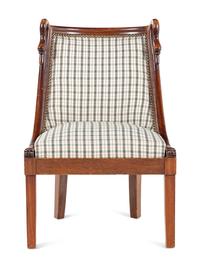 An Empire Style Low Side Chair