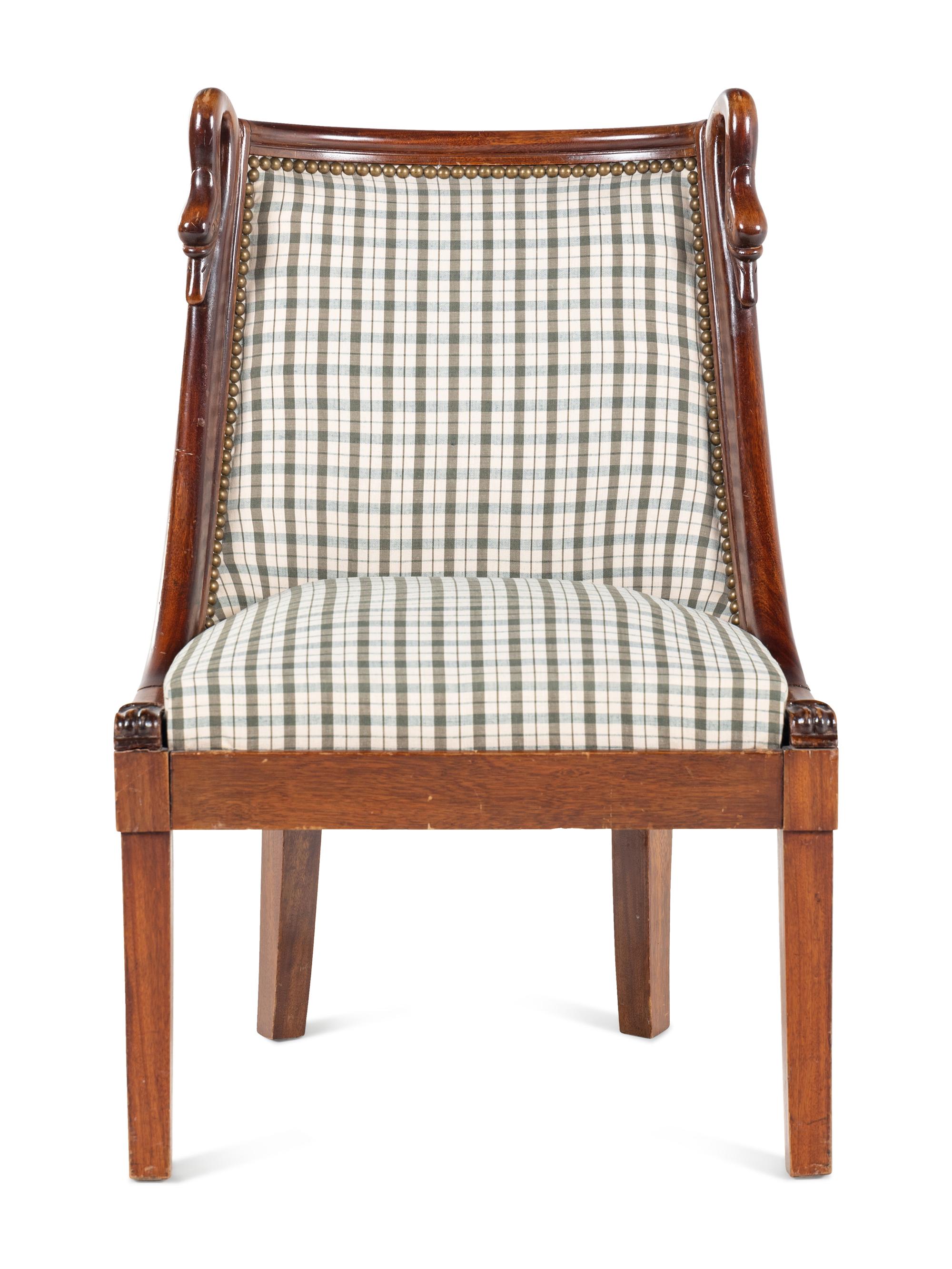 An Empire Style Low Side Chair