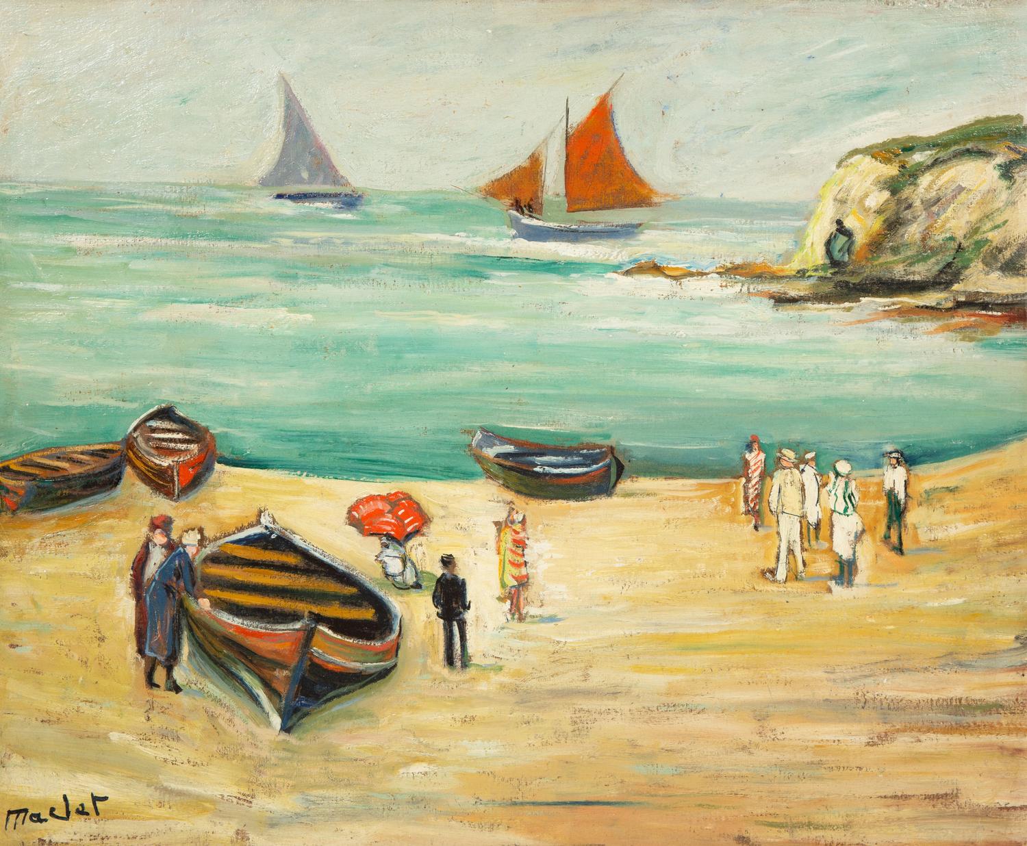 Plage aux environs de Dieppe, 1920