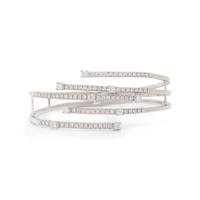 DAMIANI, WHITE GOLD AND DIAMOND CUFF BRACELET