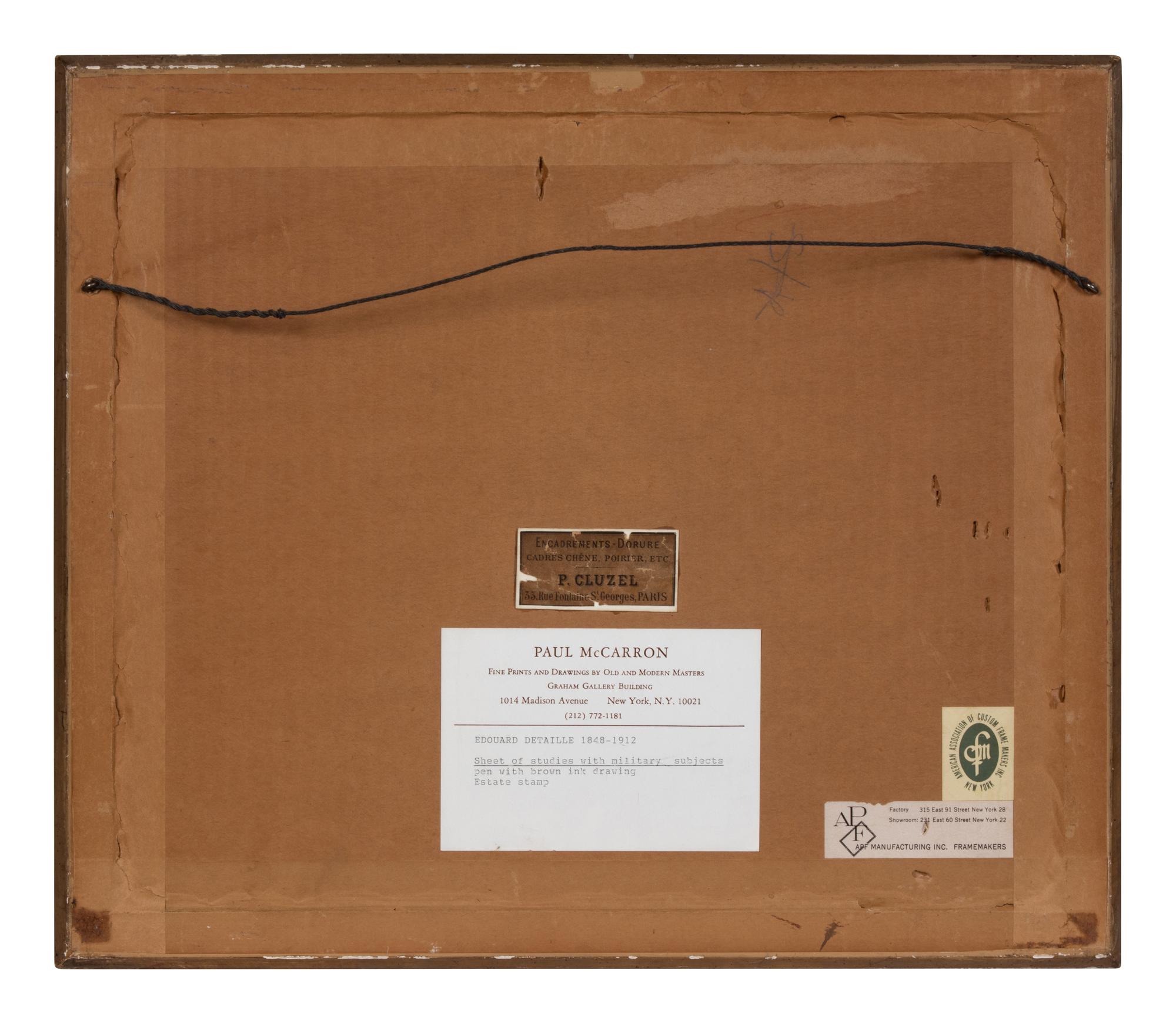 Sheet of Studies with Military Subjects