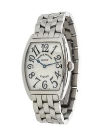 FRANCK MULLER, STAINLESS STEEL REF. 7502 QZ 'CINTREE CURVEX' WRISTWATCH