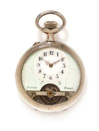 A Silver Eight Day Lever Open Face Pocket Watch, 56.10 dwts.