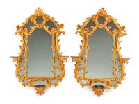 A Pair of George III Giltwood Mirrors