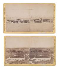 MORROW, Stanley J. (1843-1921), photographer. A group of 19 stereoviews from General Crook's Expedition and the Black Hills series, incl. reenactment of the 1876 "Starvation March."