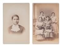 CHOATE, John N. (1848-1902), photographer. 3 cabinet cards featuring female students at Carlisle Indian School. Carlisle, PA, ca 1880s.