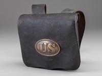 [CIVIL WAR]. Model 1857 cartridge box with sling and plates.