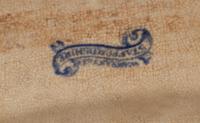 Four English Transfer-Decorated Stoneware Platters