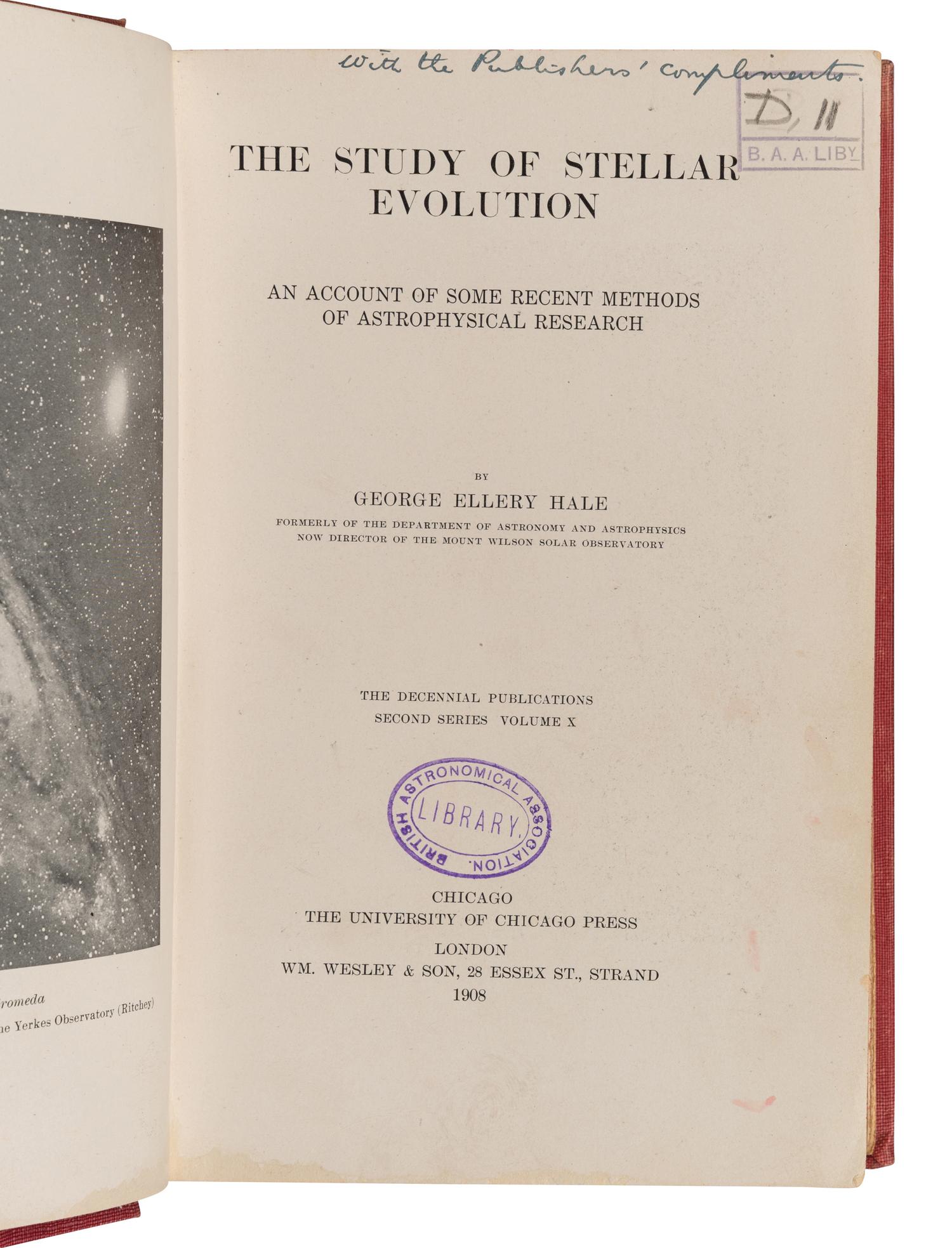 [ASTRONOMY]. A group of 5 works, including: