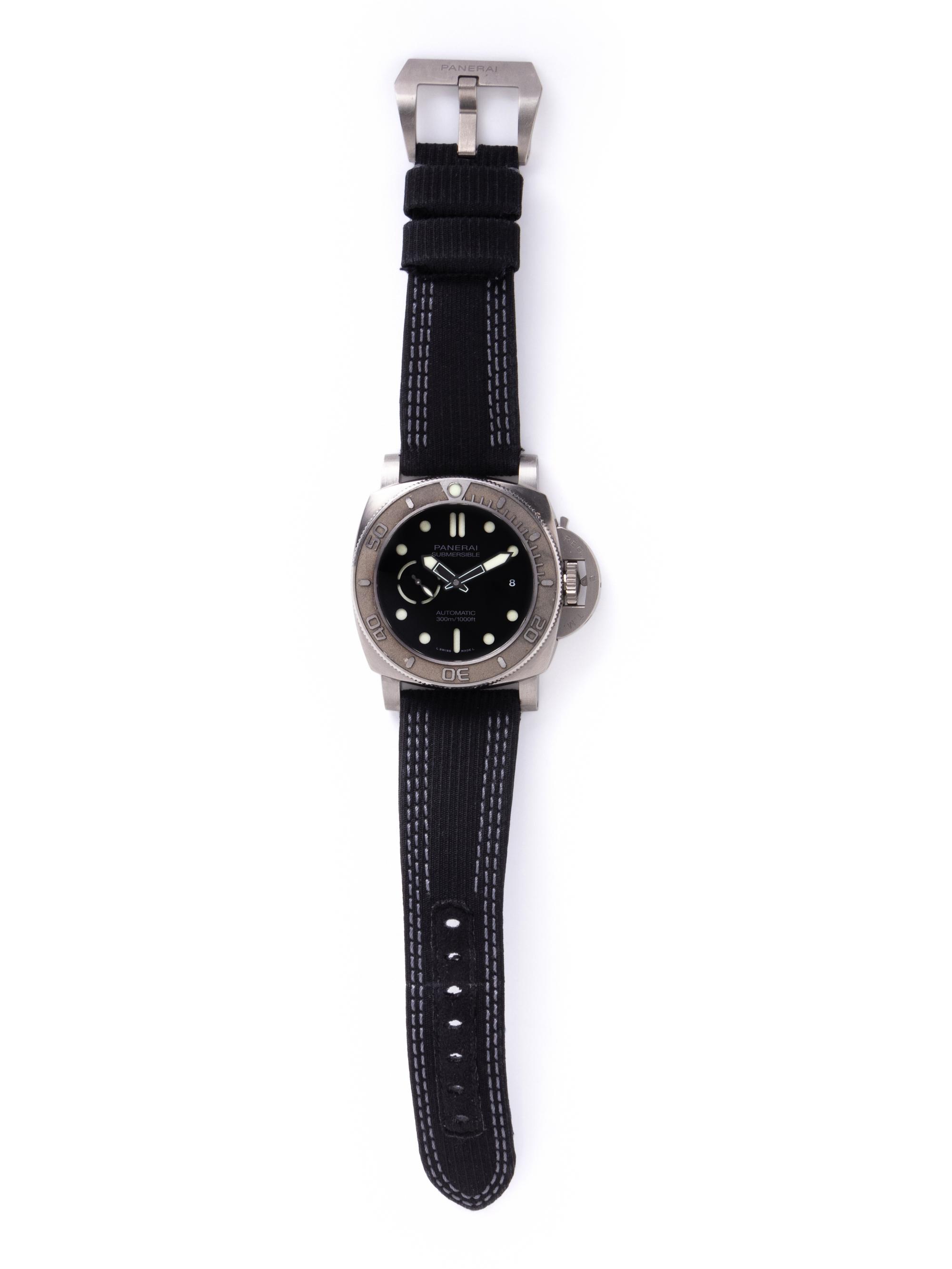 PANERAI, REF. PAM00984 TITANIUM 'SUBMERSIBLE MIKE HORN EDITION' WRISTWATCH