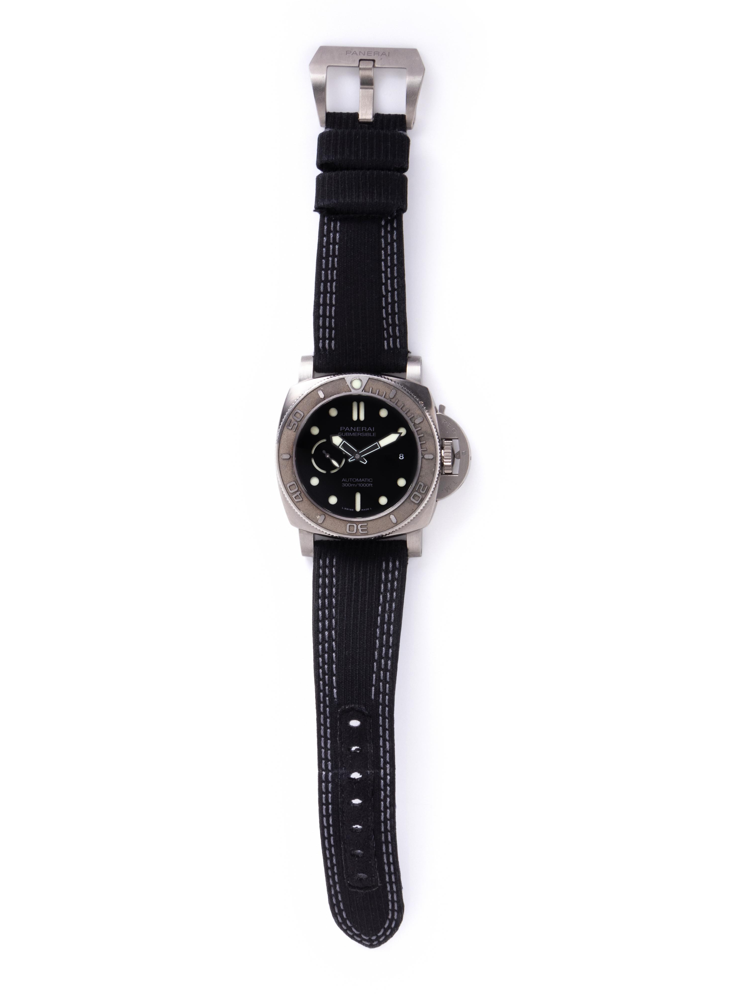 PANERAI, REF. PAM00984 TITANIUM 'SUBMERSIBLE MIKE HORN EDITION' WRISTWATCH