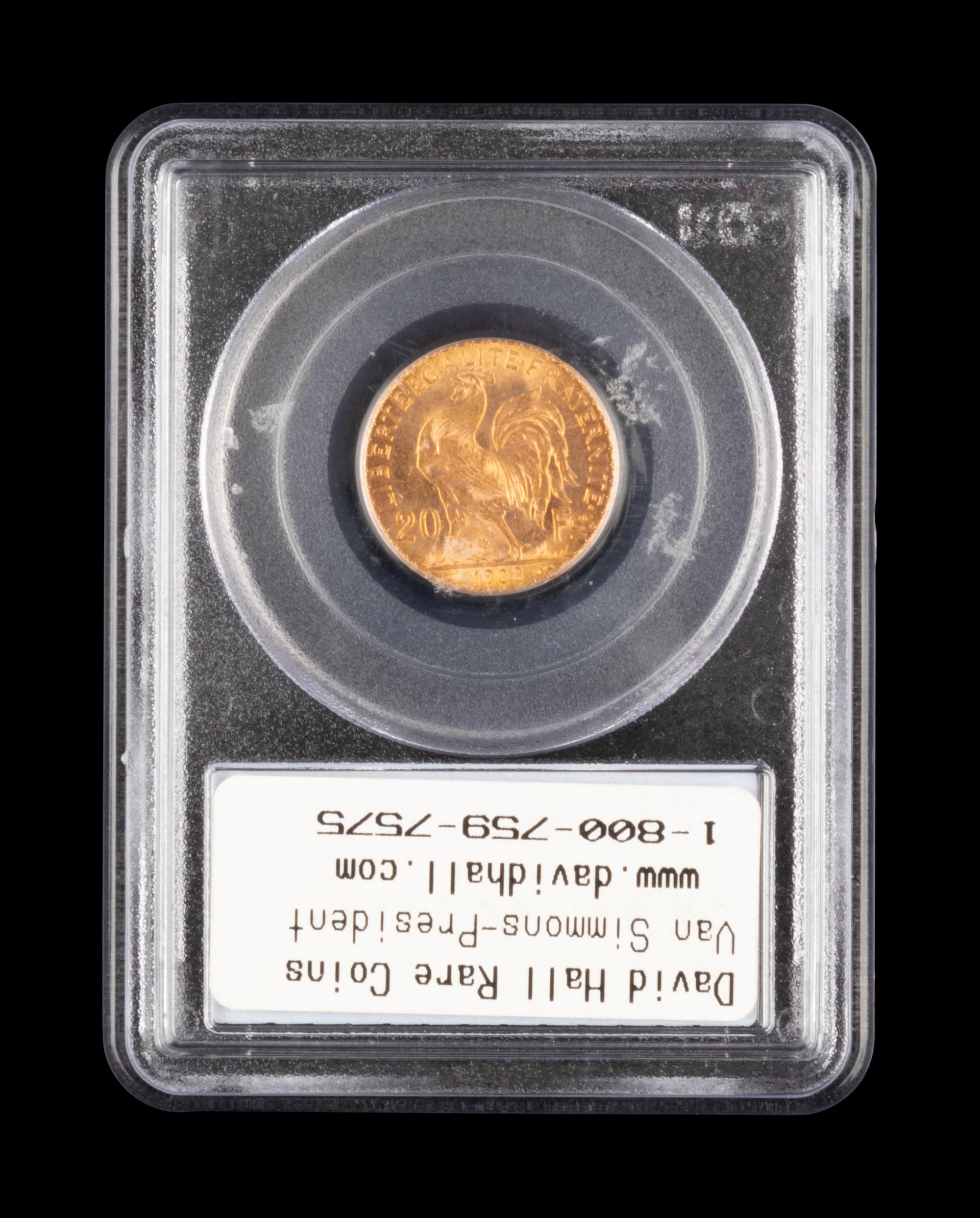 [FRANCE] A 1902 20 Franc Gold Coin (PCGS GENUINE)