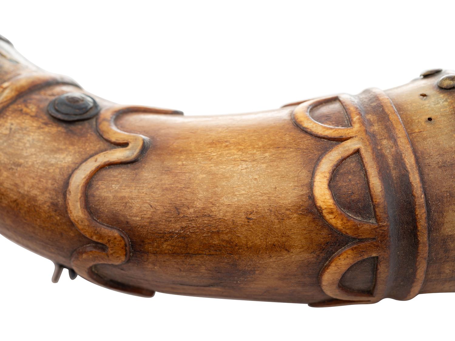 Pair of Early Mexican or Southwestern Powder Horns