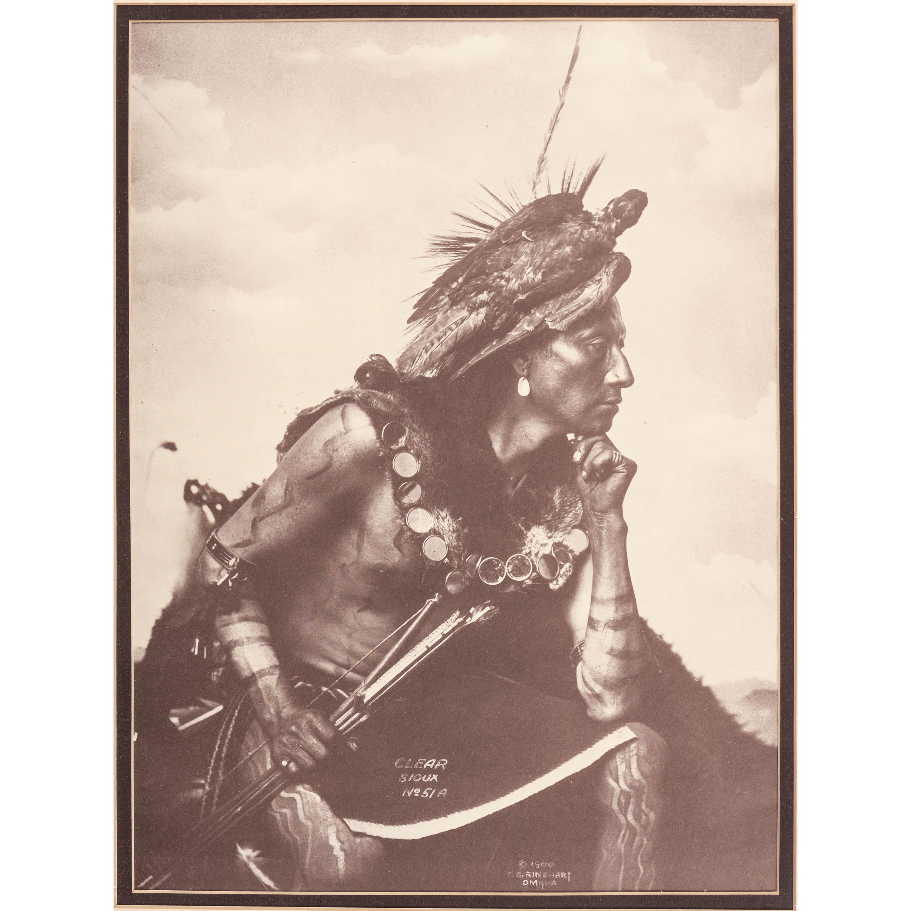 [NATIVE AMERICANS]. A group of 21 prints and photographs of Native American subjects, incl. examples by L.A. Huffman and Detroit Photographic Co.