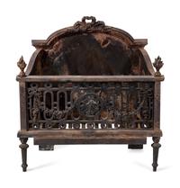 A Victorian Iron Fireplace Grate