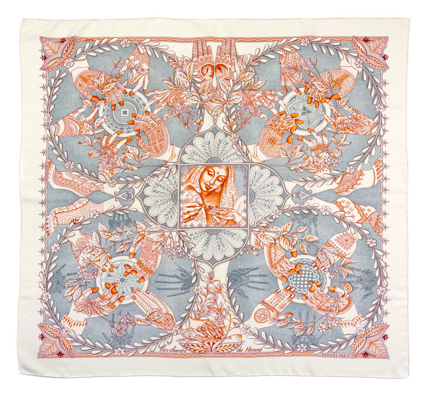 An Hermes 90cm Silk Scarf, 36" x 36".