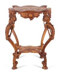 A Piedmontese Carved Walnut Table