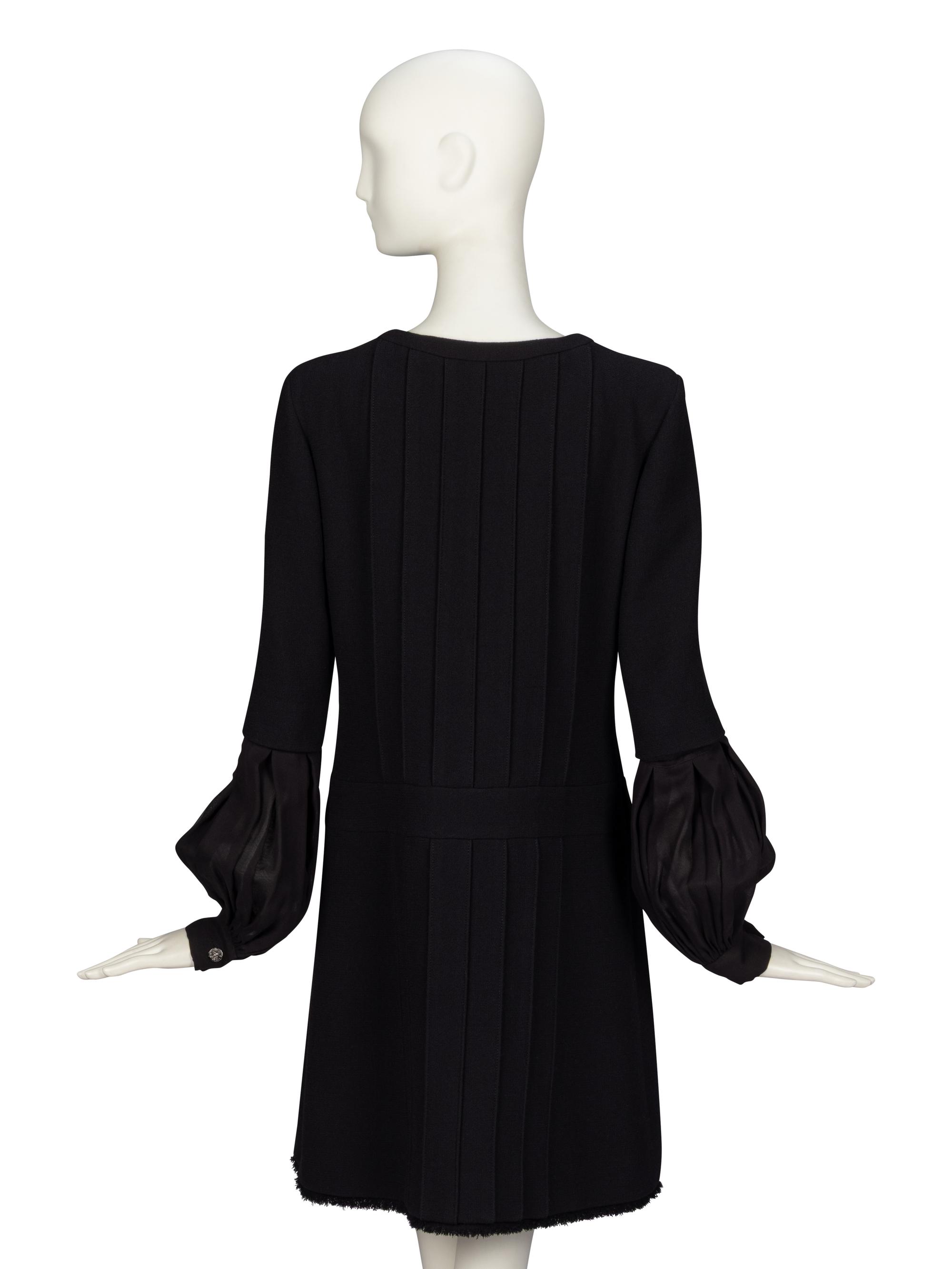Chanel, Long Sleeve Wool Dress