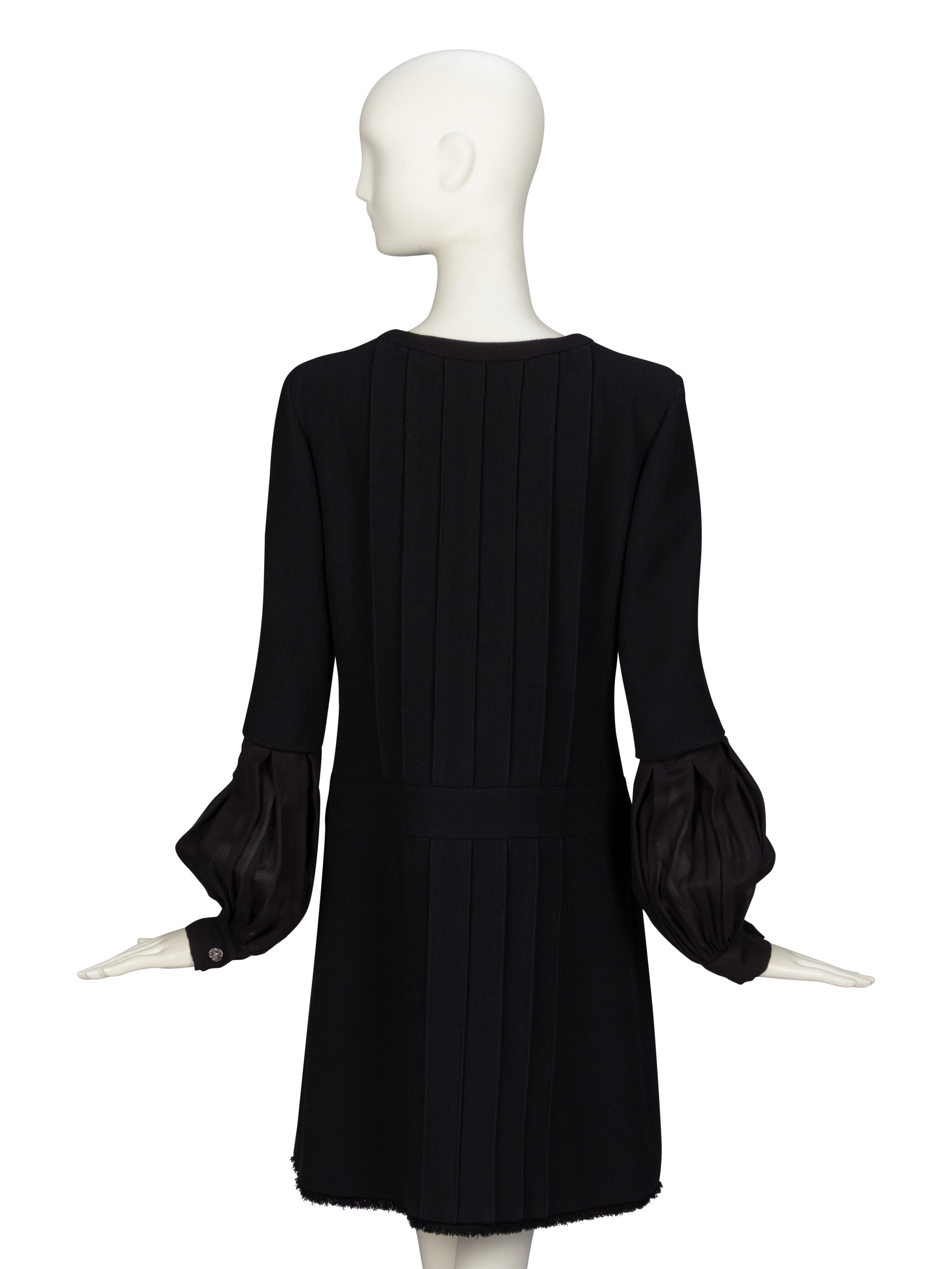 Chanel, Long Sleeve Wool Dress