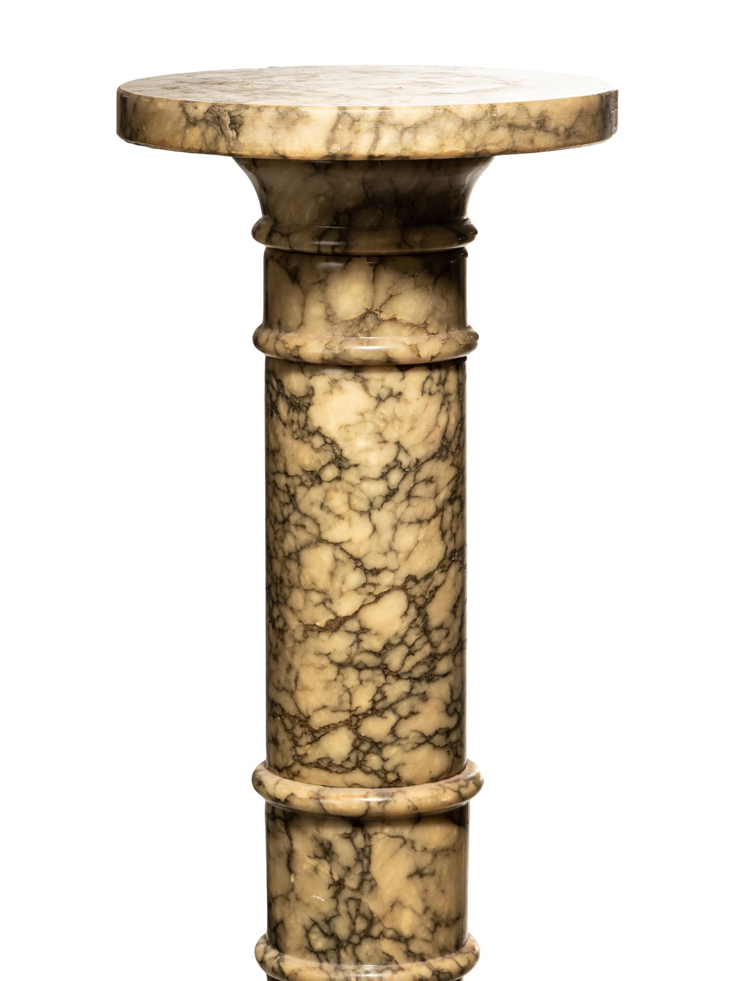 A Continental Marble Pedestal