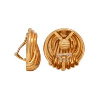 YELLOW GOLD EARCLIPS