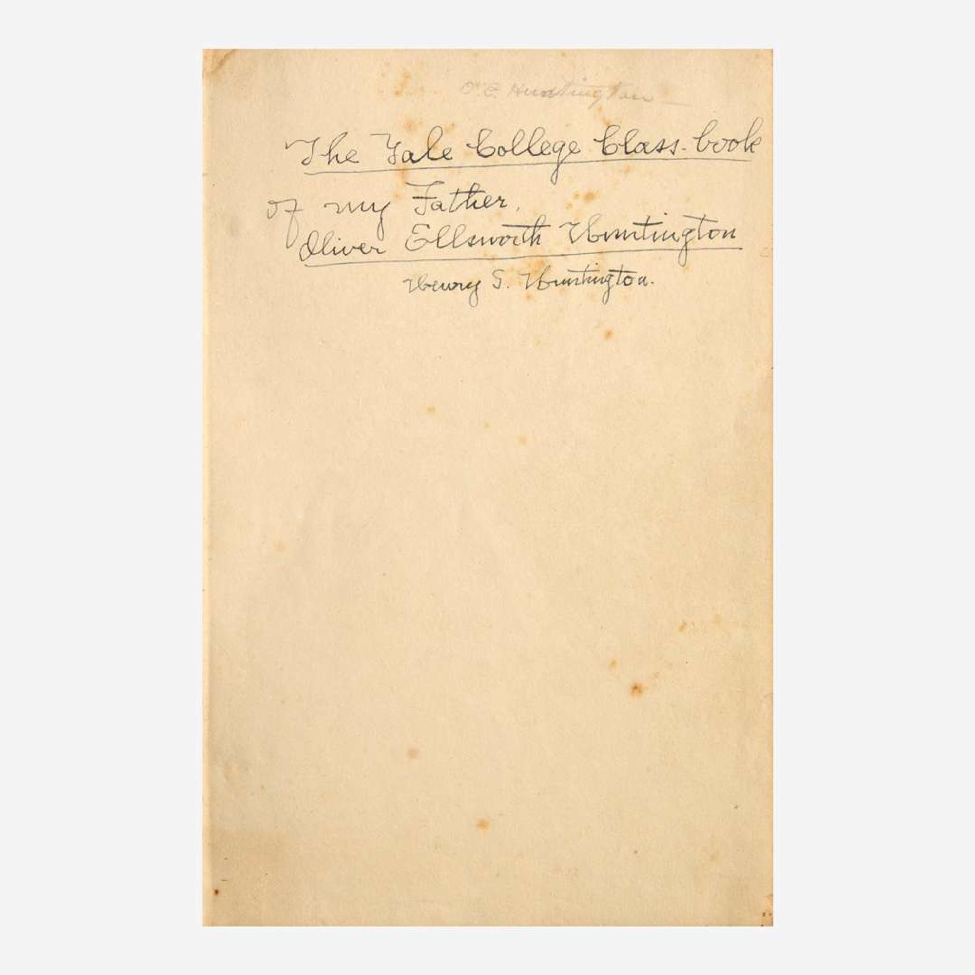 [Americana] [Yale University] (Maverick, Samuel) 1825 Yale College Yearbook