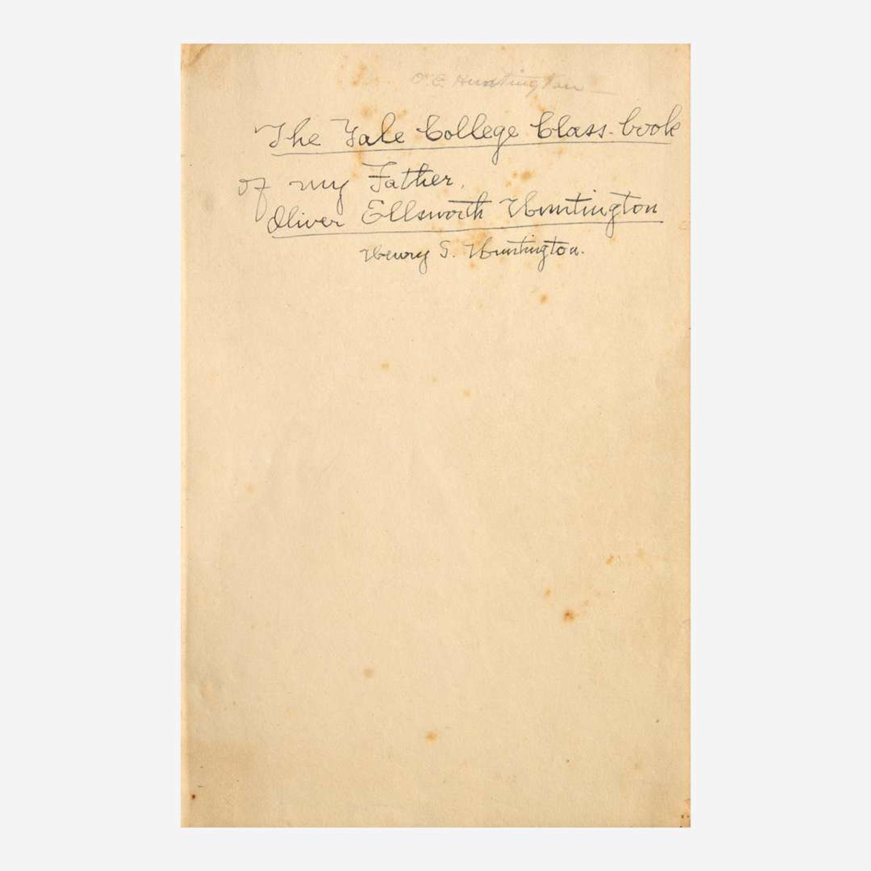 [Americana] [Yale University] (Maverick, Samuel) 1825 Yale College Yearbook
