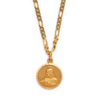 YELLOW GOLD RELIGIOUS PENDANT/NECKLACE