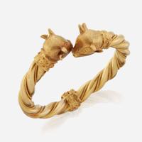 A gold bangle bracelet, Zolotas Greece