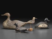 Four Wooden Duck Decoys