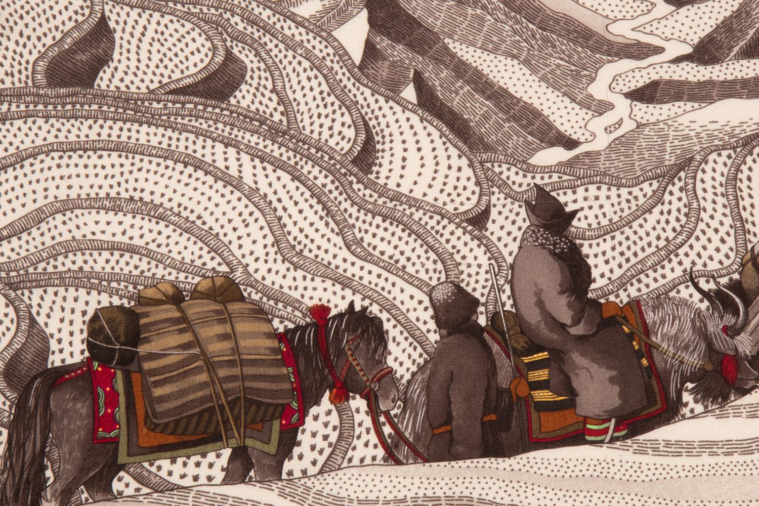 Hermès Cashmere/Silk Scarf