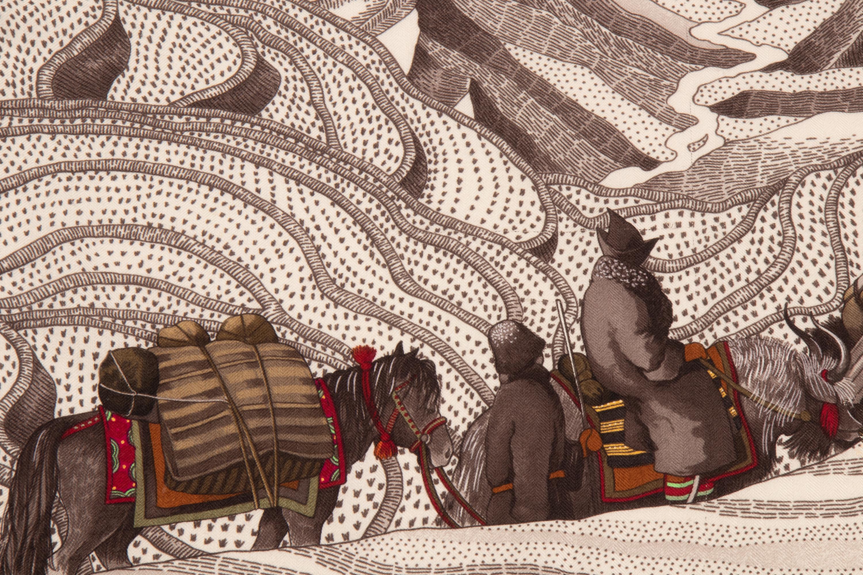 Hermès Cashmere/Silk Scarf