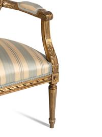 A Louis XVI Style Giltwood Three-Piece Seating Suite