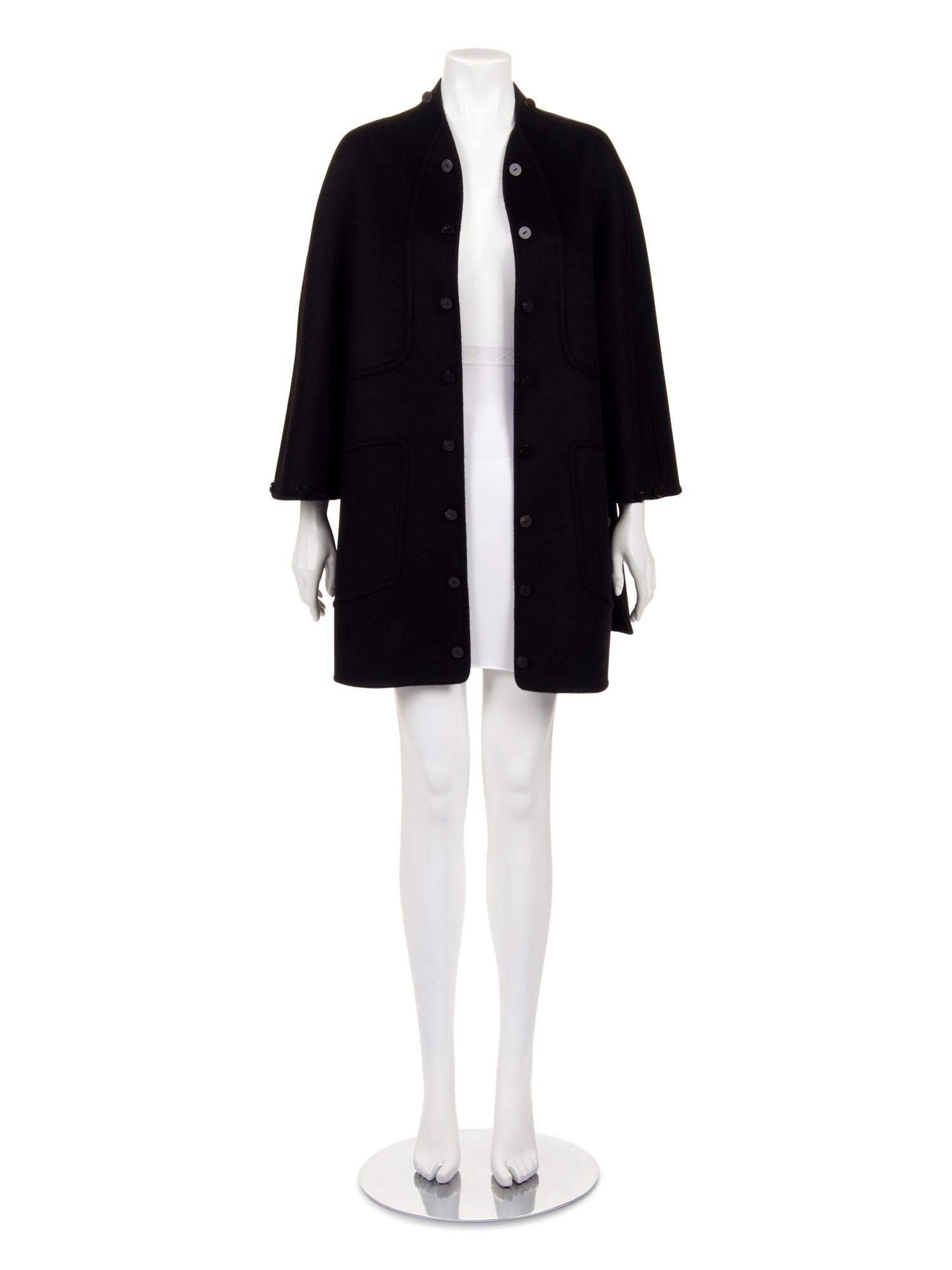 Ralph Rucci Cashmere Coat with Button Details