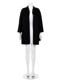 Ralph Rucci Cashmere Coat with Button Details