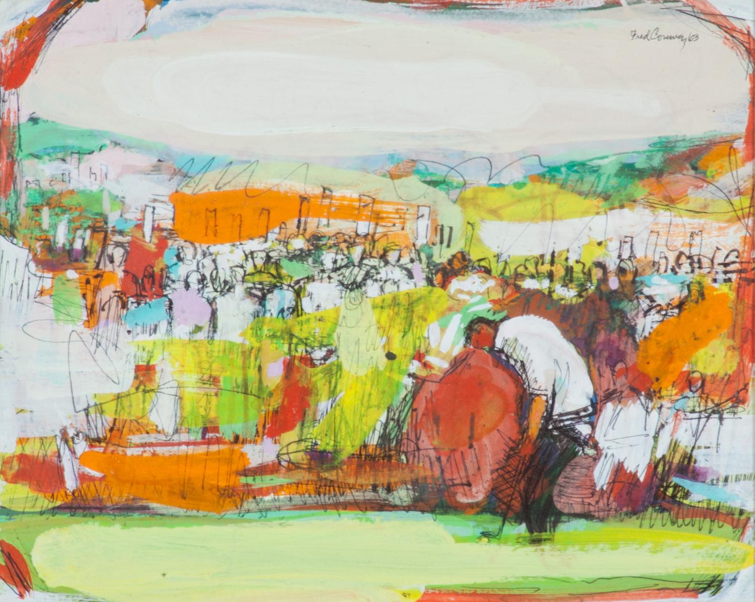 Fred Conway, (American, 1900-1972), Three works: Untitled Abstracts