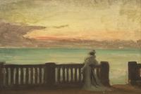 Élégante au Balcon, 1890