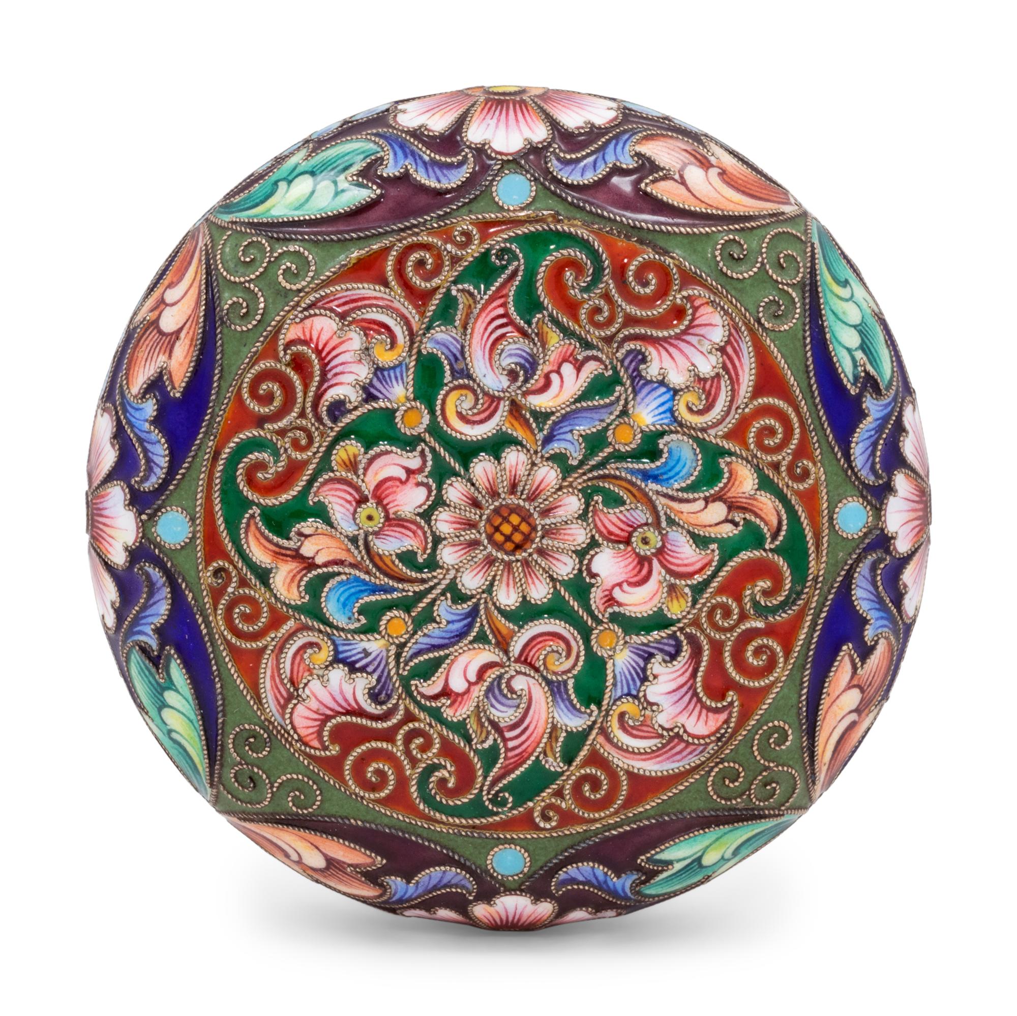 A Feodor Ruckert Enameled Snuff Box