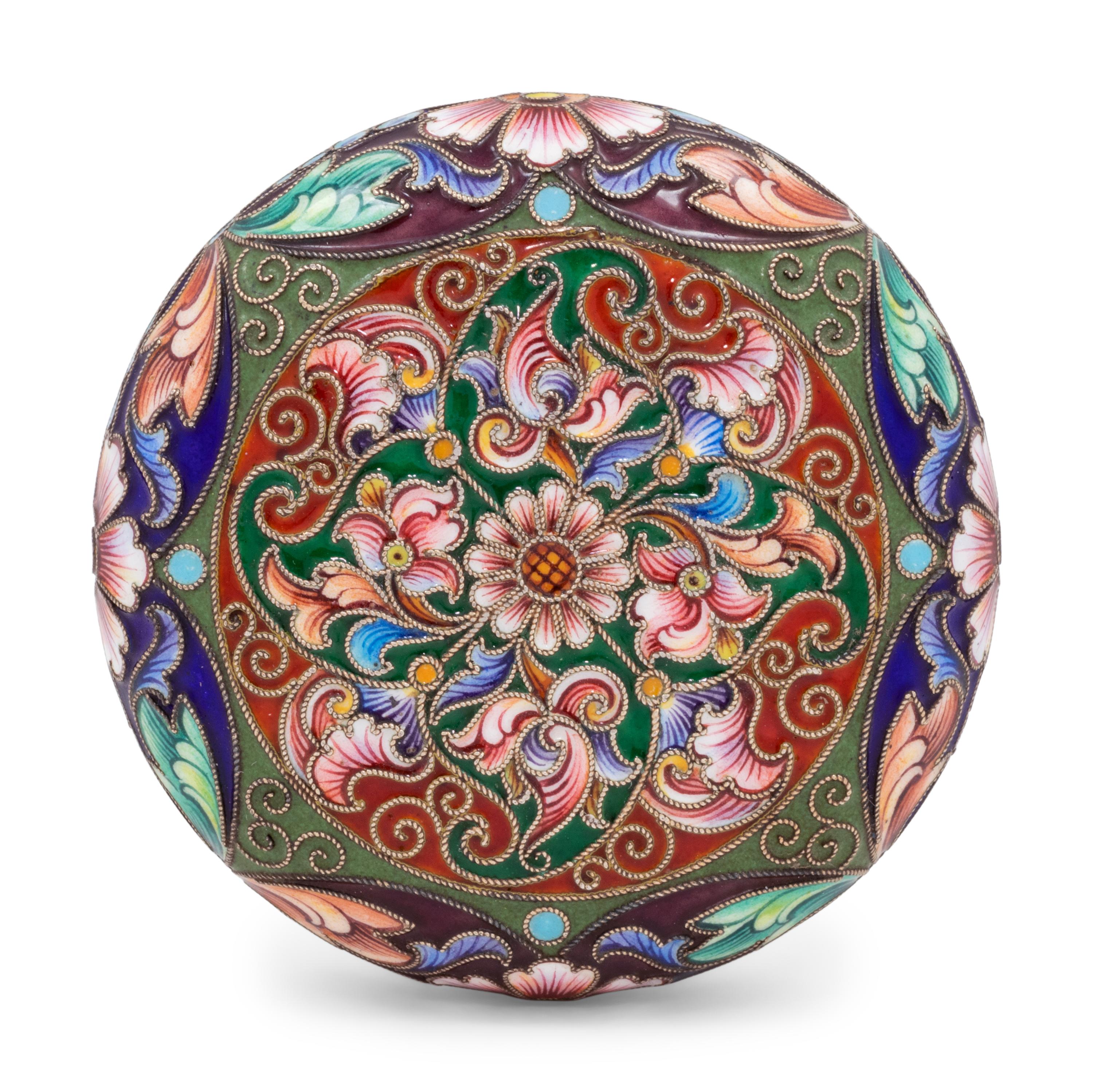 A Feodor Ruckert Enameled Snuff Box